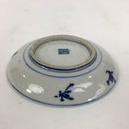 Japanese Porcelain Small Plate Kozara Vtg Blue Flower Dandelion Kozara PP829