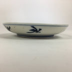 Japanese Porcelain Small Plate Kozara Vtg Blue Flower Dandelion Kozara PP830