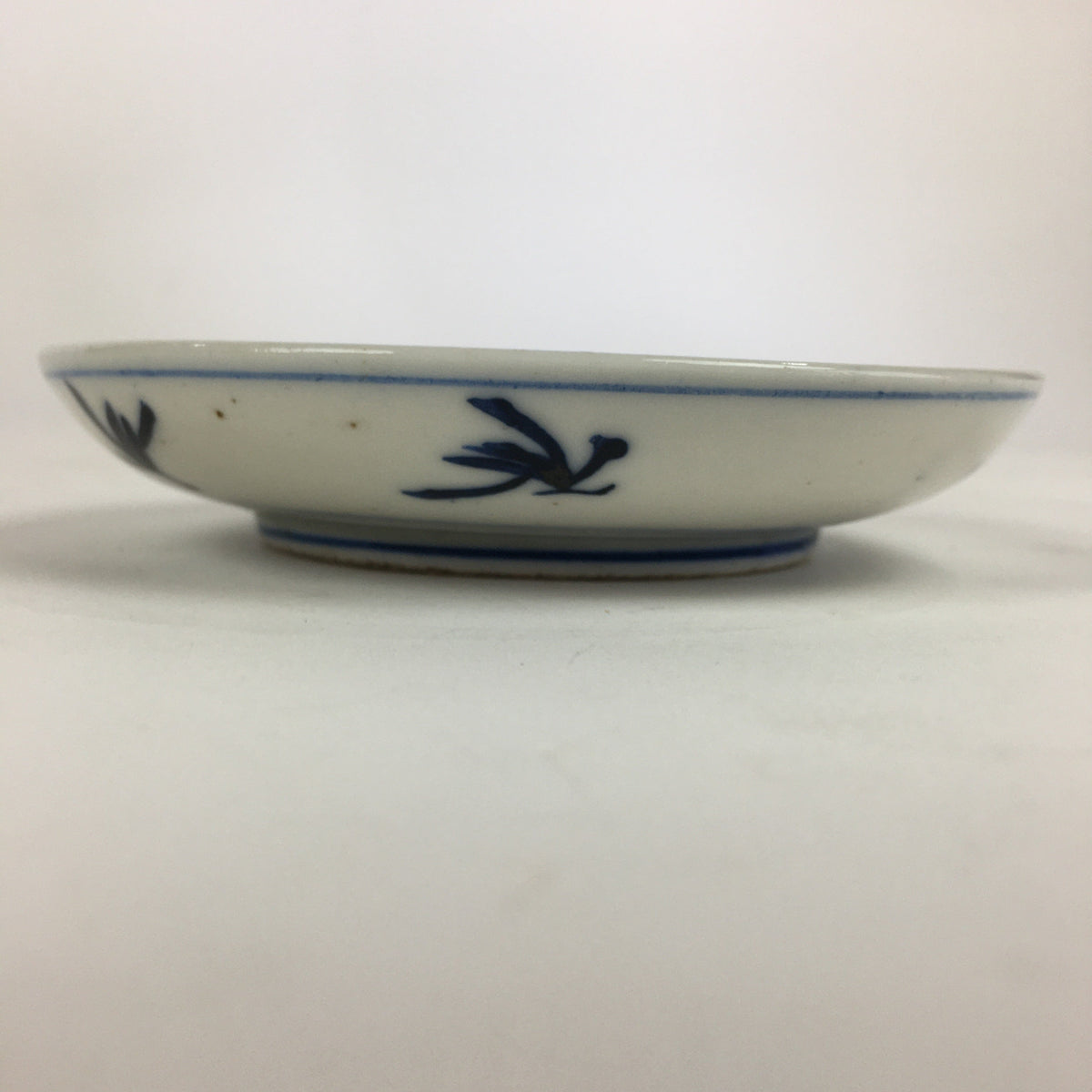 Japanese Porcelain Small Plate Kozara Vtg Blue Flower Dandelion Kozara PP830