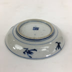 Japanese Porcelain Small Plate Kozara Vtg Blue Flower Dandelion Kozara PP830