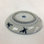 Japanese Porcelain Small Plate Kozara Vtg Blue Flower Dandelion Kozara PP830