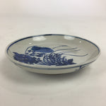 Japanese Porcelain Small Plate Kozara Vtg Blue Flower Dandelion Kozara PP831