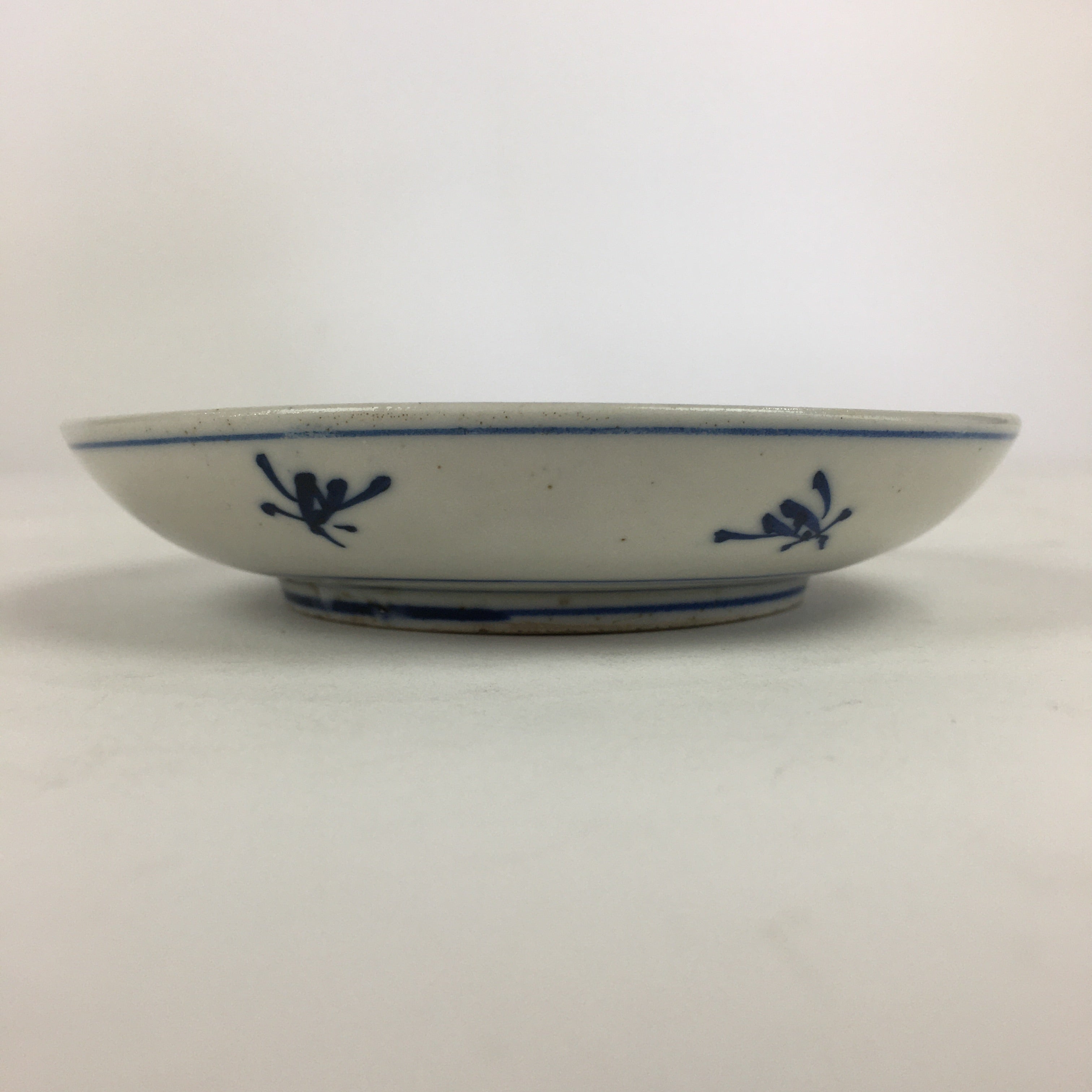 Japanese Porcelain Small Plate Kozara Vtg Blue Flower Dandelion Kozara PP831