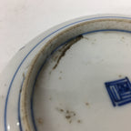 Japanese Porcelain Small Plate Kozara Vtg Blue Flower Dandelion Kozara PP831