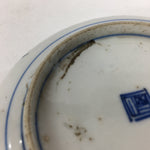Japanese Porcelain Small Plate Kozara Vtg Blue Flower Dandelion Kozara PP831
