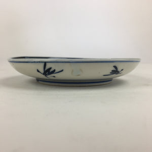 Japanese Porcelain Small Plate Kozara Vtg Blue Flower Dandelion Kozara PP832