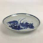 Japanese Porcelain Small Plate Kozara Vtg Blue Flower Dandelion Kozara PP833