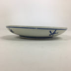 Japanese Porcelain Small Plate Kozara Vtg Blue Flower Dandelion Kozara PP833