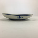 Japanese Porcelain Small Plate Kozara Vtg Blue Flower Dandelion Kozara PP833