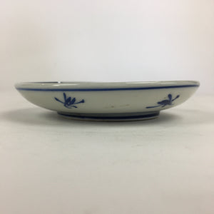 Japanese Porcelain Small Plate Kozara Vtg Blue Flower Dandelion Kozara PP833