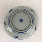 Japanese Porcelain Small Plate Kozara Vtg Blue Flower Dandelion Kozara PP833