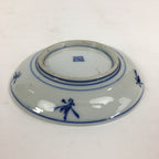 Japanese Porcelain Small Plate Kozara Vtg Blue Flower Dandelion Kozara PP833