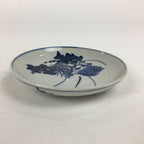 Japanese Porcelain Small Plate Kozara Vtg Blue Flower Dandelion Kozara PP861