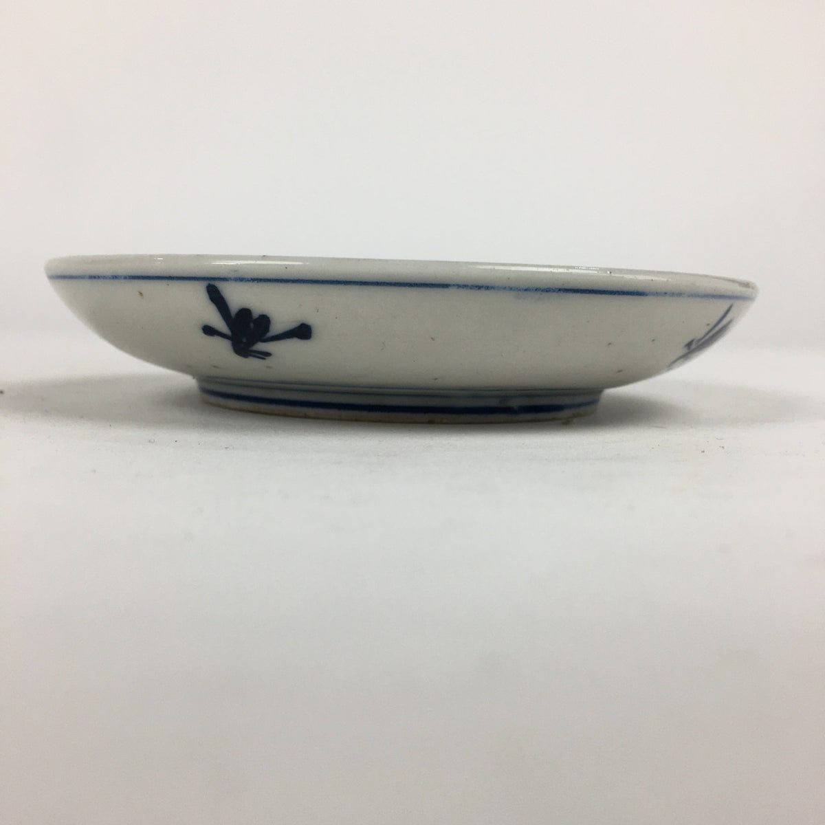 Japanese Porcelain Small Plate Kozara Vtg Blue Flower Dandelion Kozara PP861