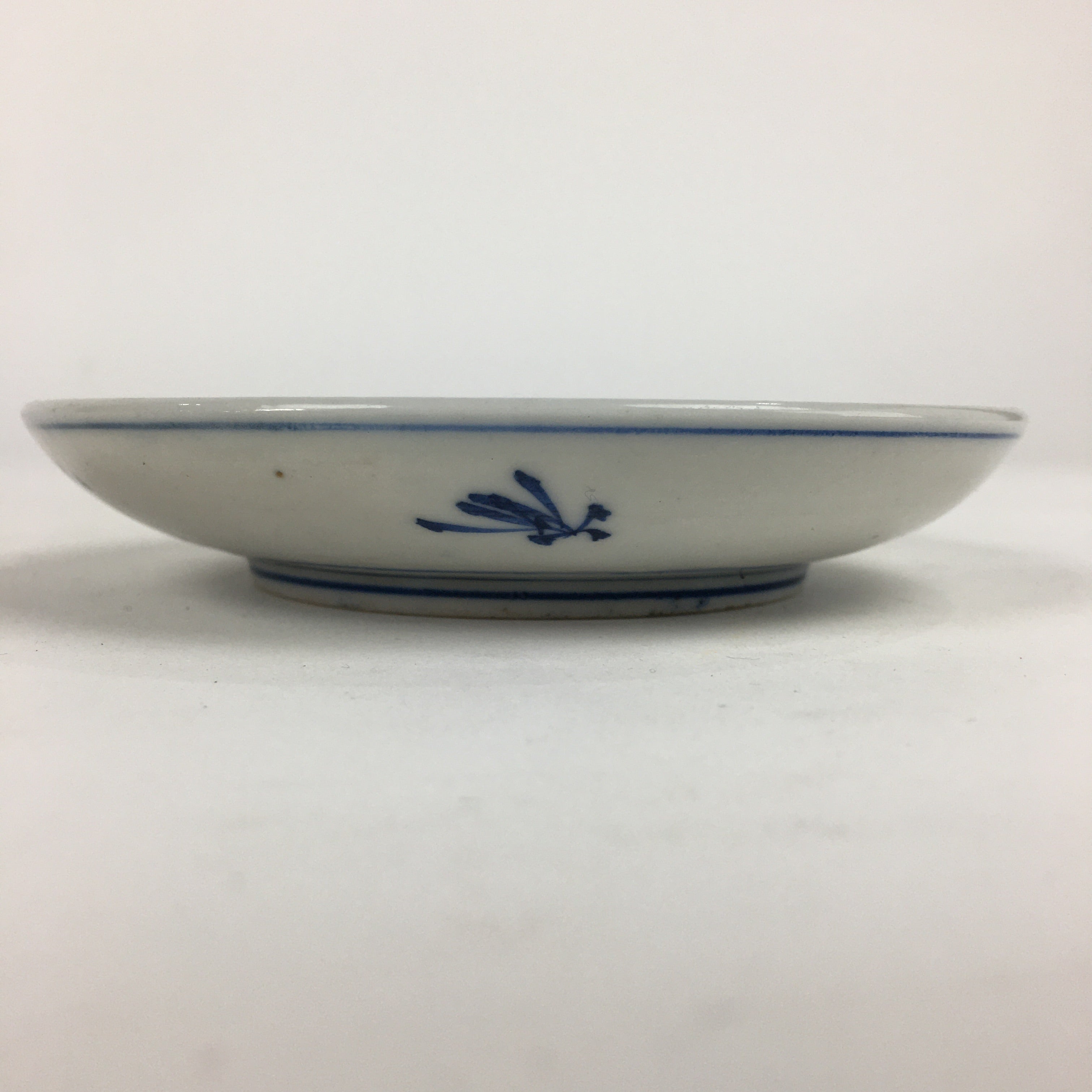 Japanese Porcelain Small Plate Kozara Vtg Blue Flower Dandelion Kozara PP861