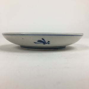 Japanese Porcelain Small Plate Kozara Vtg Blue Flower Dandelion Kozara PP861