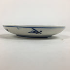 Japanese Porcelain Small Plate Kozara Vtg Blue Flower Dandelion Kozara PP862