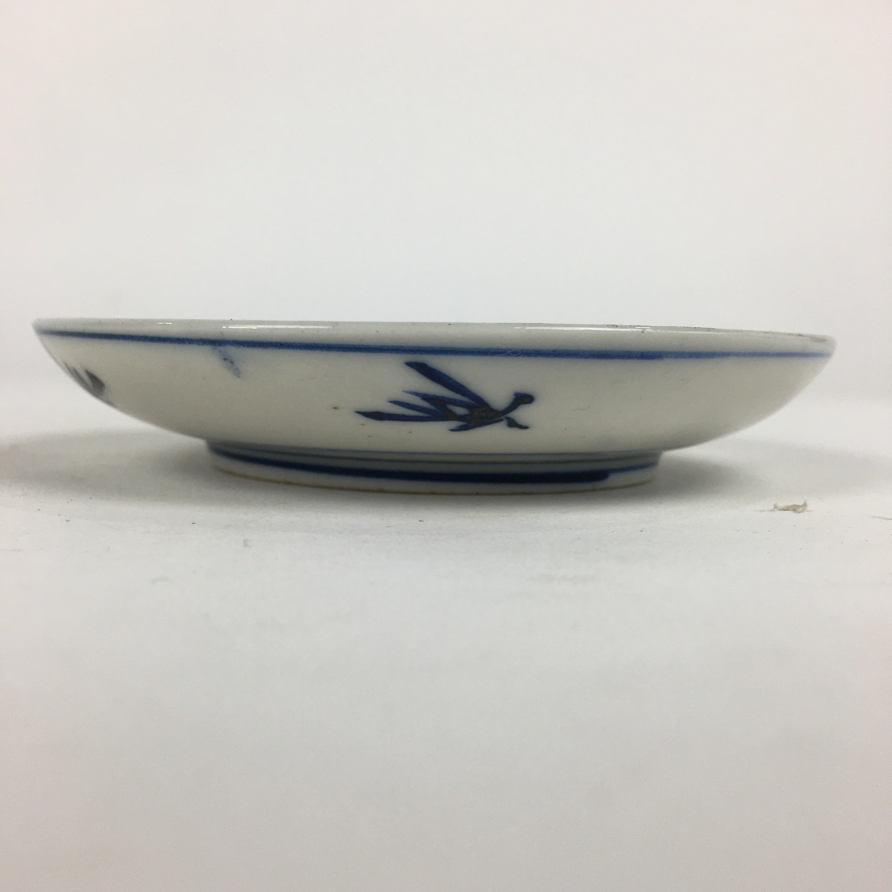 Japanese Porcelain Small Plate Kozara Vtg Blue Flower Dandelion Kozara PP862