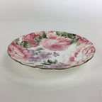 Japanese Porcelain Small Plate Kozara Vtg Bone China Marui Flower Design PP708