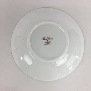 Japanese Porcelain Small Plate Kozara Vtg Bone China Marui Flower Design PP710