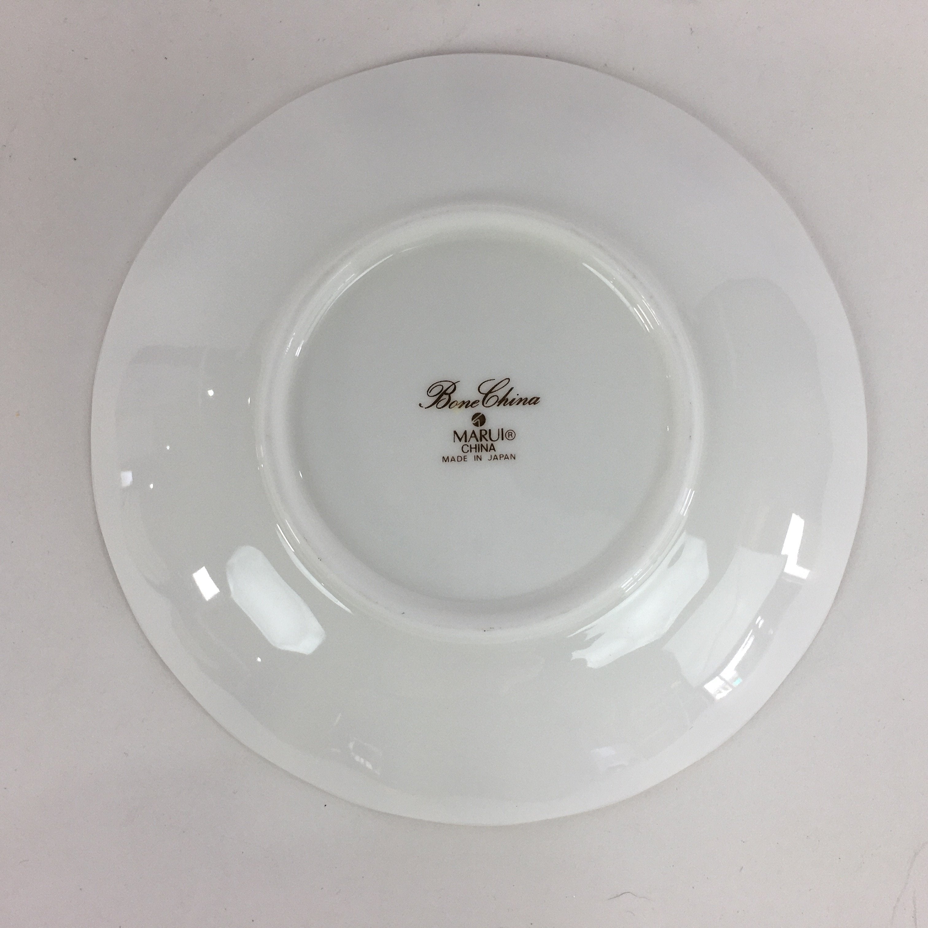 Japanese Porcelain Small Plate Kozara Vtg Bone China Marui Flower Design PP711