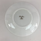 Japanese Porcelain Small Plate Kozara Vtg Bone China Marui Flower Design PP712