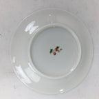 Japanese Porcelain Small Plate Kozara Vtg Cherry Berry Design White Round PP693