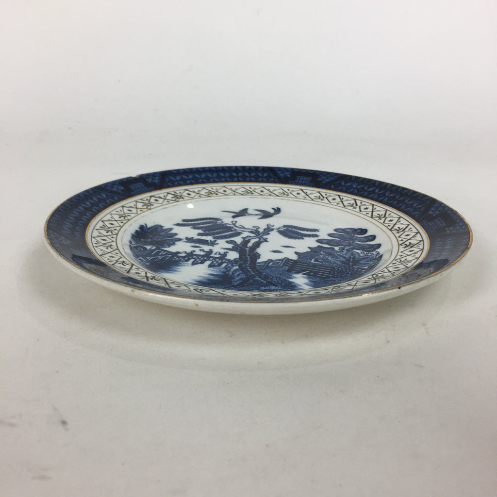 Japanese Porcelain Small Plate Kozara Vtg Double Phoenix Nikko Japan Sansui PP67