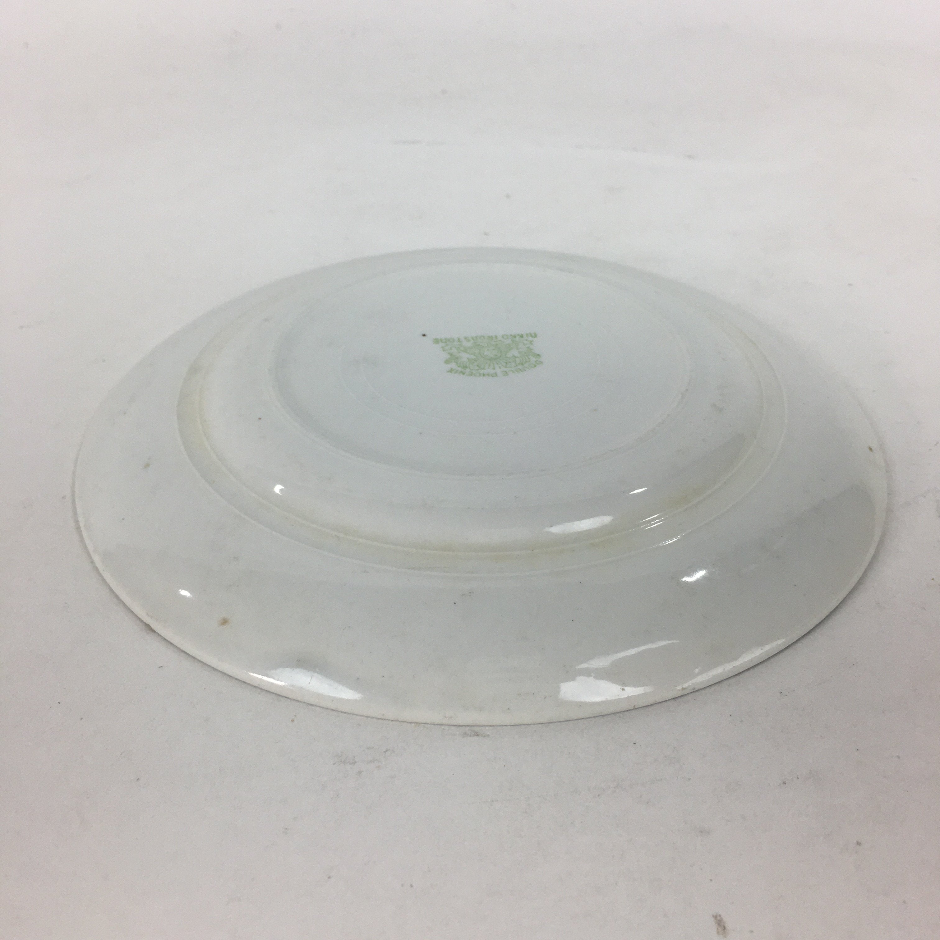 Japanese Porcelain Small Plate Kozara Vtg Double Phoenix Nikko Japan Sansui PP67