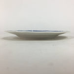 Japanese Porcelain Small Plate Kozara Vtg Keito European Blue Flower Round PP700