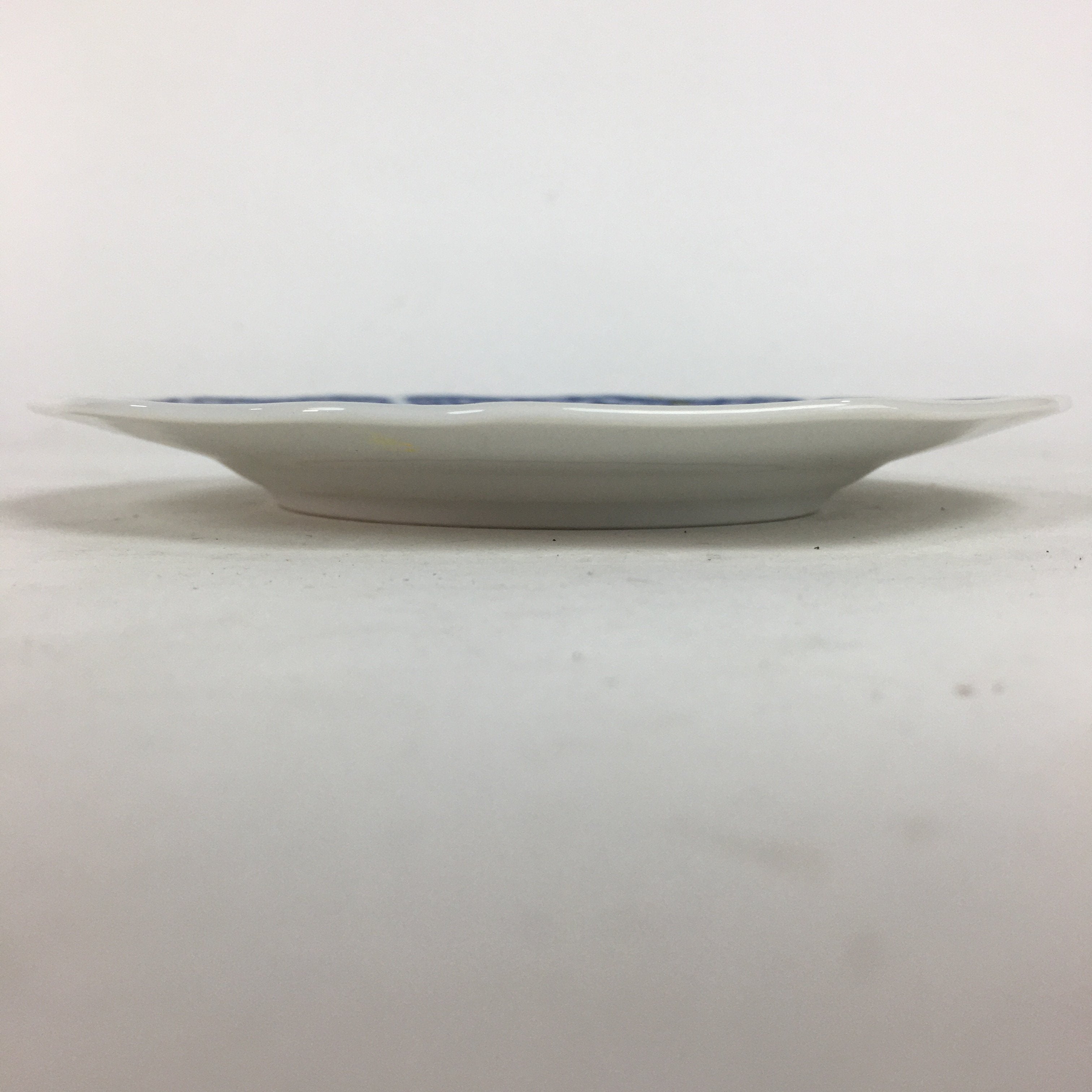 Japanese Porcelain Small Plate Kozara Vtg Keito European Blue Flower Round PP700