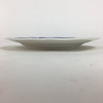 Japanese Porcelain Small Plate Kozara Vtg Keito European Blue Flower Round PP700