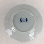 Japanese Porcelain Small Plate Kozara Vtg Keito European Blue Flower Round PP700