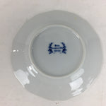 Japanese Porcelain Small Plate Kozara Vtg Keito European Blue Flower Round PP700