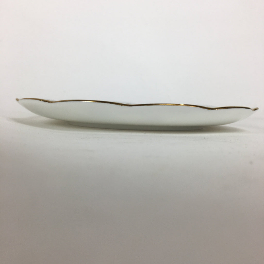 Japanese Porcelain Small Plate Kozara Vtg Narumi Bone China Flower Pattern QT123