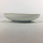 Japanese Porcelain Small Plate Kozara Vtg Round Pottery Blue Cloud Crane PP634