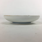 Japanese Porcelain Small Plate Kozara Vtg Round Pottery Blue Cloud Crane PP636