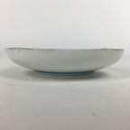 Japanese Porcelain Small Plate Kozara Vtg Round Pottery Blue Cloud Crane PP636