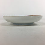 Japanese Porcelain Small Plate Kozara Vtg Round Pottery Blue Cloud Crane PP637