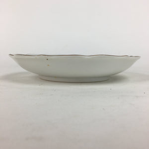 Japanese Porcelain Small Plate Kozara Vtg Tachibana White Rhombus Pattern PP696