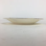 Japanese Porcelain Small Plate Kozara Vtg Utsuwakan White Peace Lily Round PP695