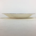 Japanese Porcelain Small Plate Kozara Vtg Utsuwakan White Peace Lily Round PP695