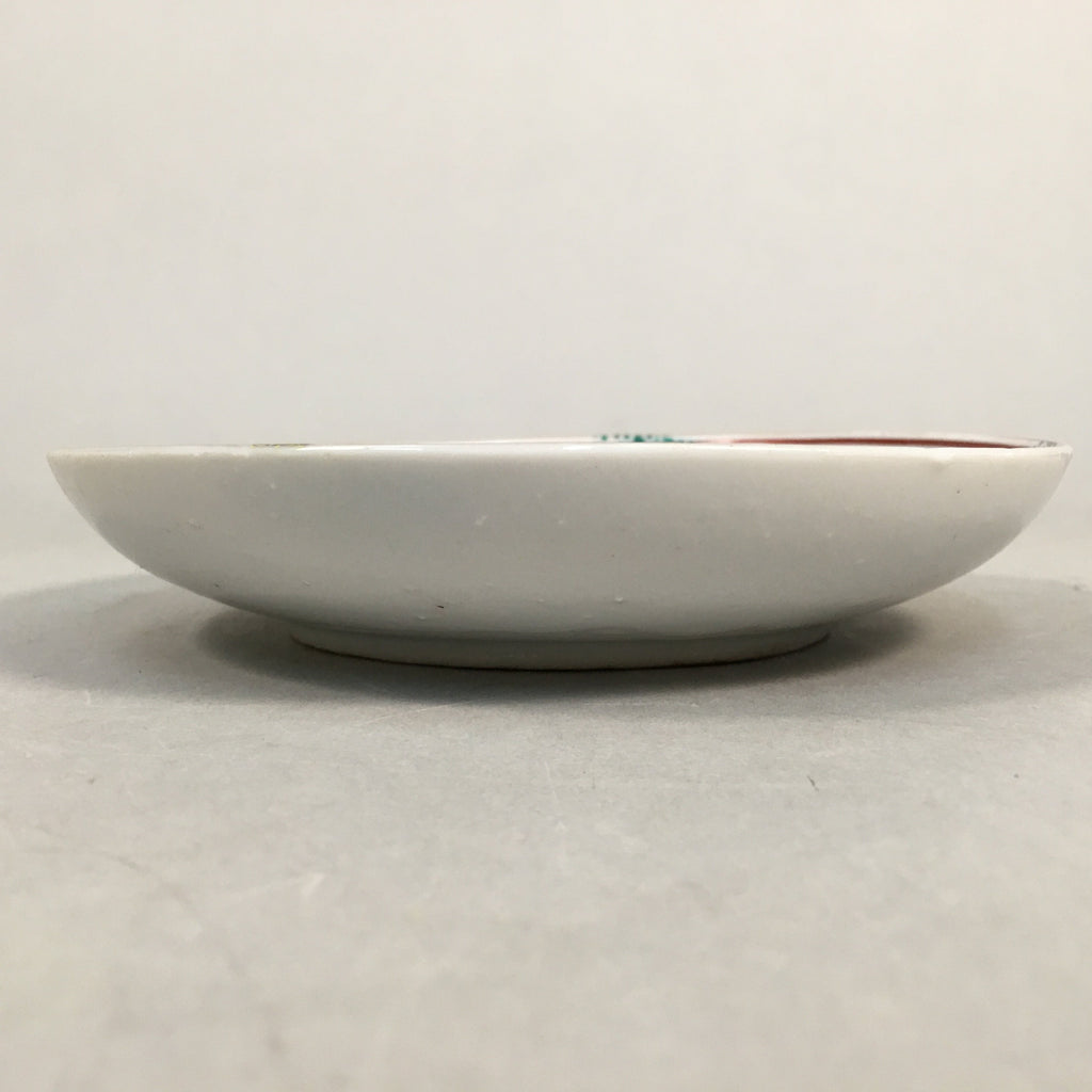 Japanese Porcelain Small Plate Kutani ware Vtg Kozara Lucky Motif PP344