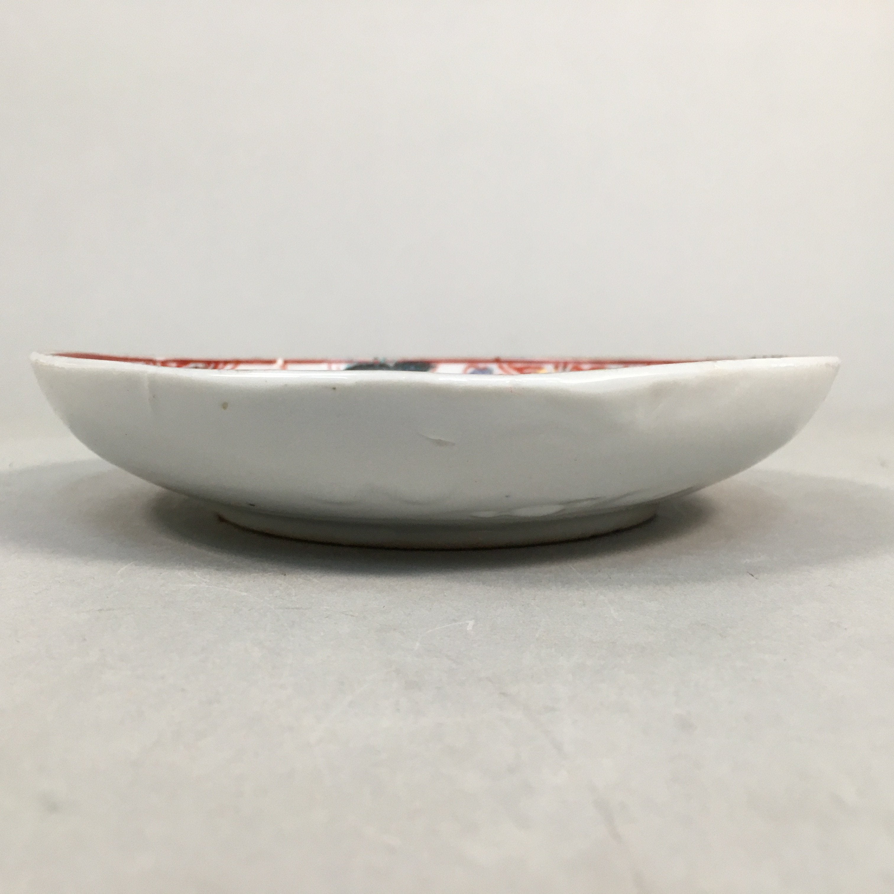 Japanese Porcelain Small Plate Kutani ware Vtg Kozara Lucky Motif PP345