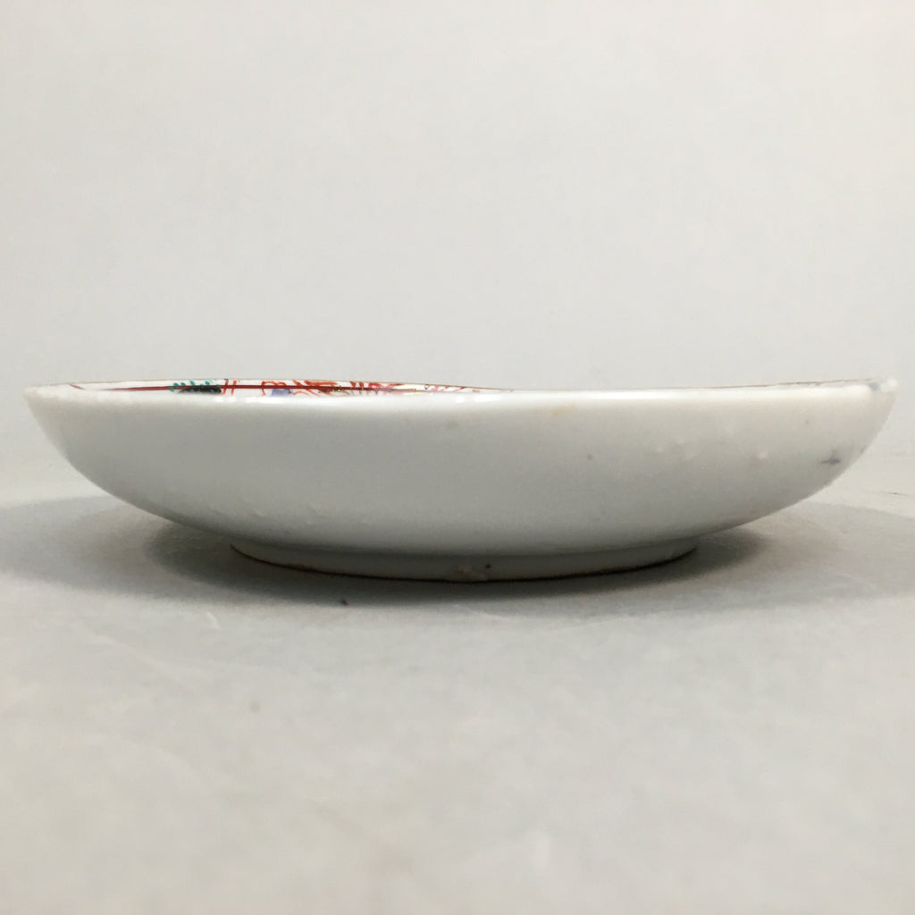 Japanese Porcelain Small Plate Kutani ware Vtg Kozara Lucky Motif PP346