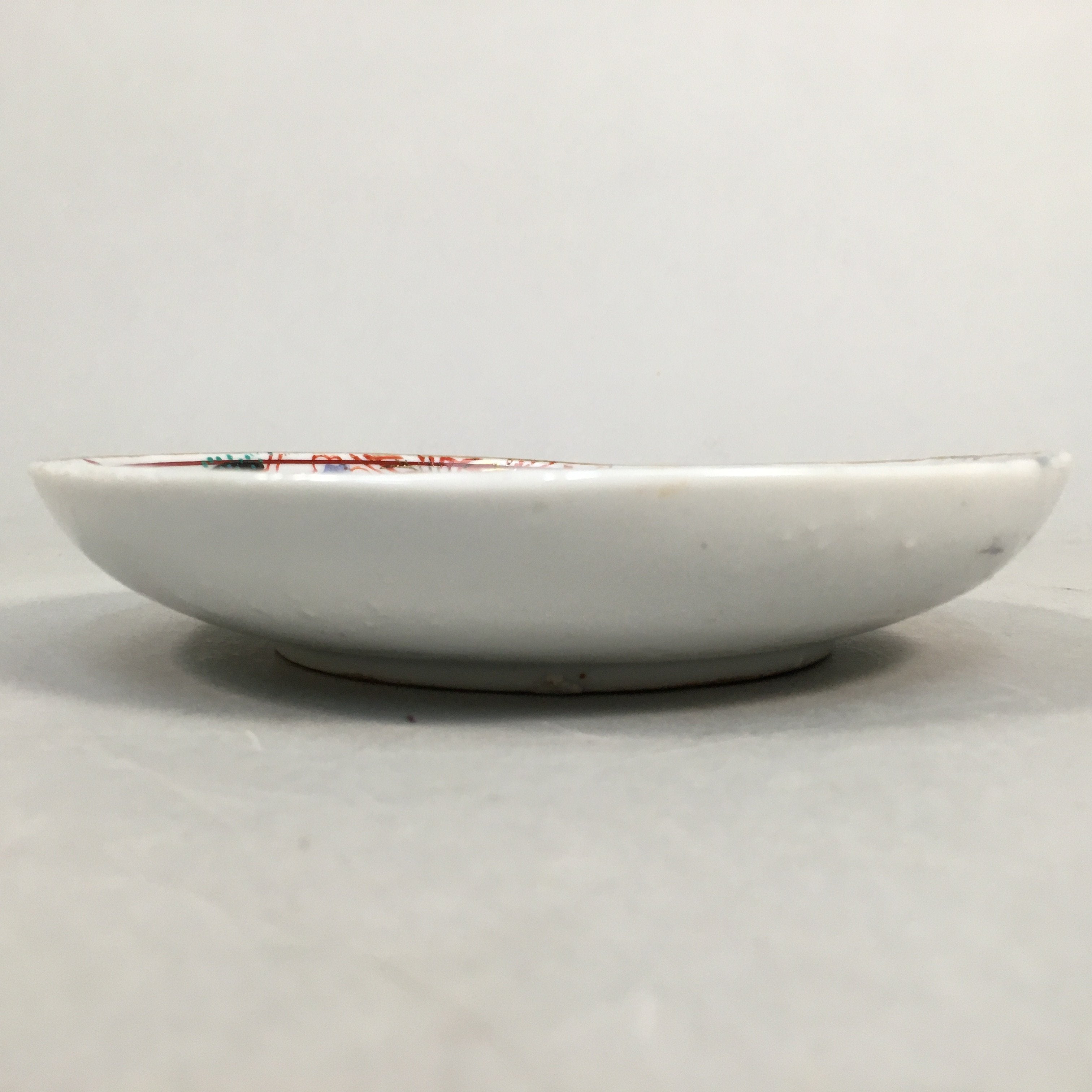 Japanese Porcelain Small Plate Kutani ware Vtg Kozara Lucky Motif PP346