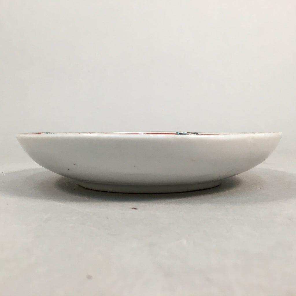 Japanese Porcelain Small Plate Kutani ware Vtg Kozara Lucky Motif PP349