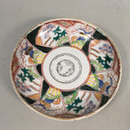 Japanese Porcelain Small Plate Kutani ware Vtg Kozara Lucky Motif PP353