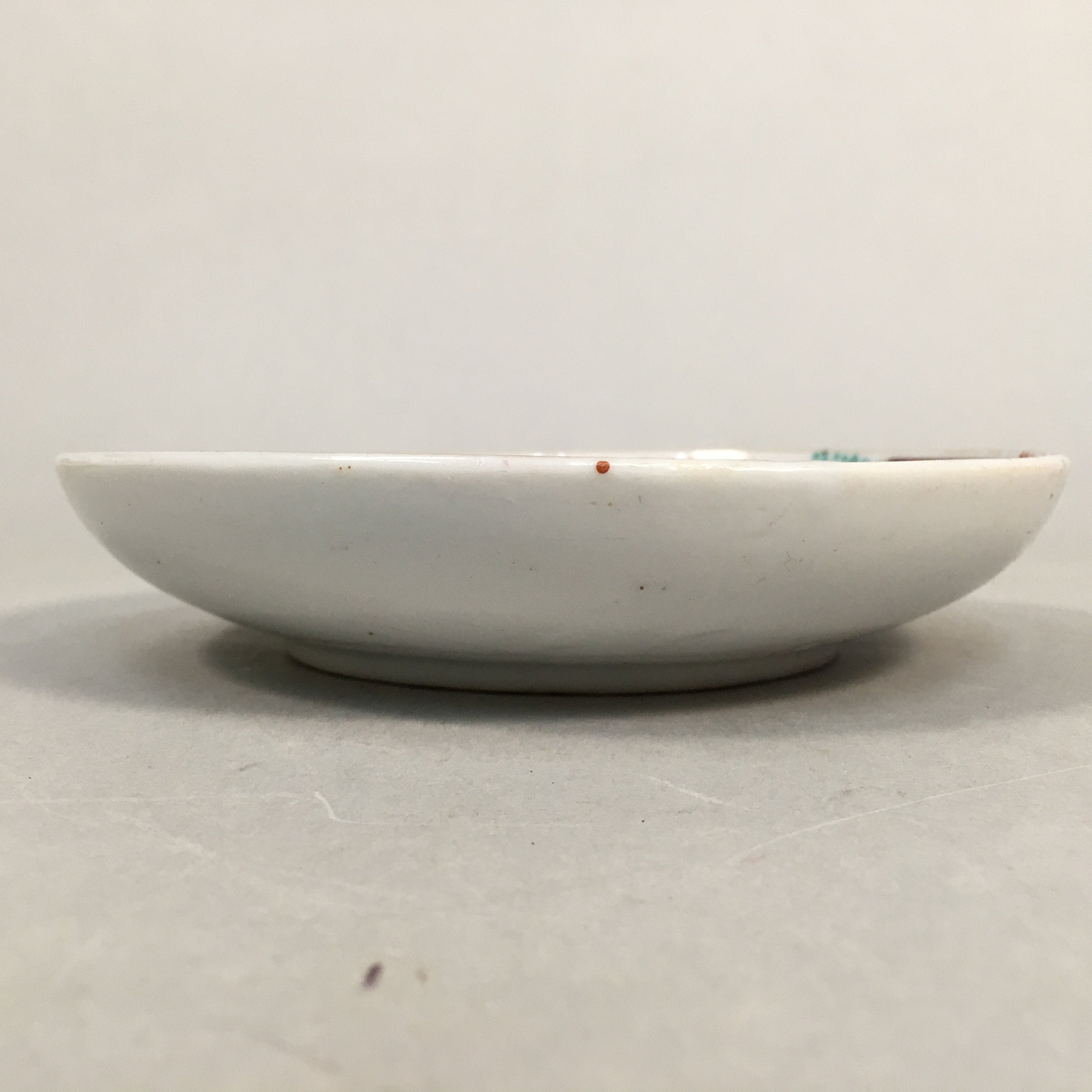 Japanese Porcelain Small Plate Kutani ware Vtg Kozara Lucky Motif PP353