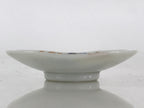Japanese Porcelain Small Plate Mame-Zara Vtg Blue Red Stars Kozara White PY231